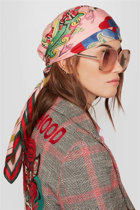 how to tell if gucci scarf is real|women's gucci head scarves.